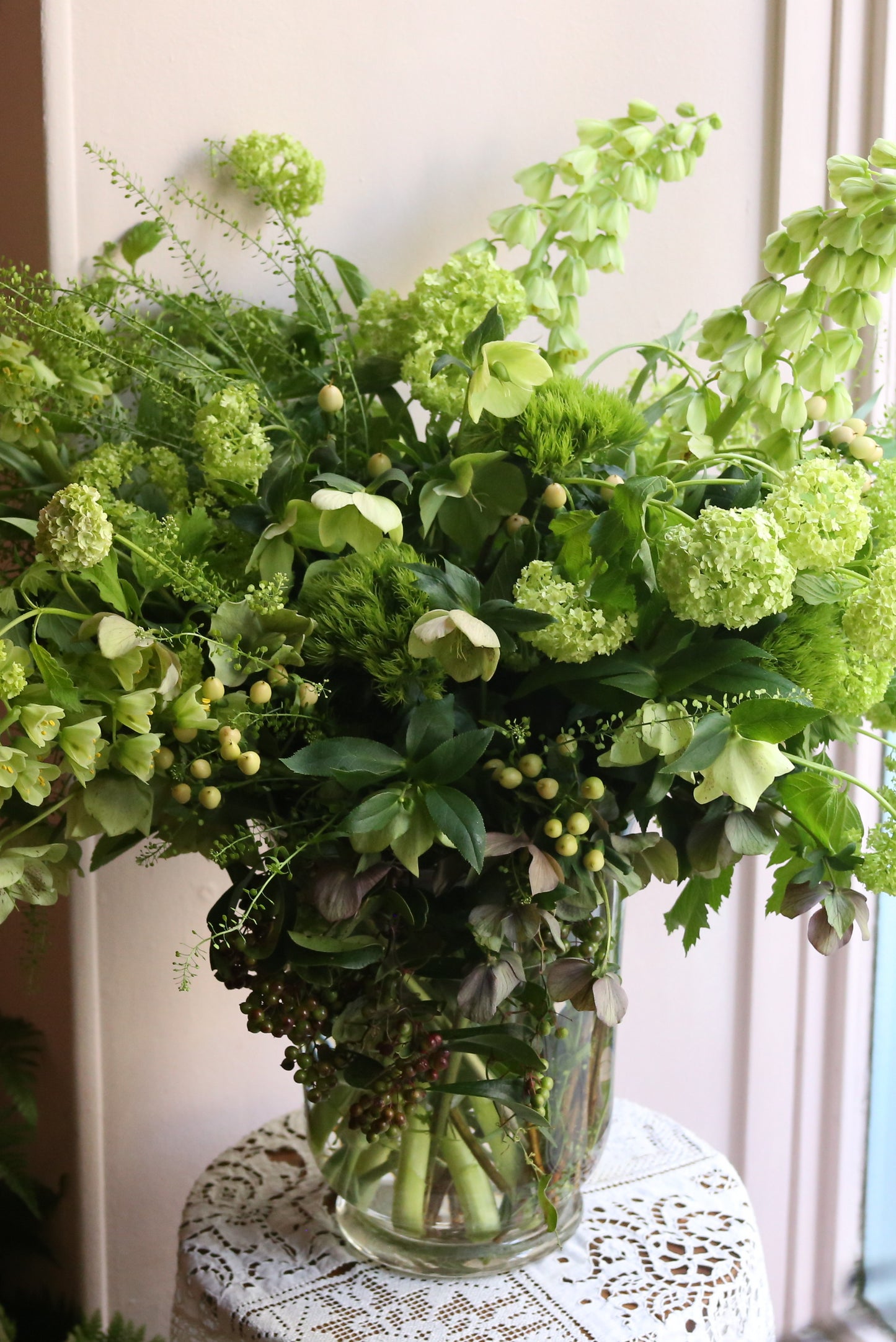 Emeraude, bouquet vert (3 tailles disponibles)