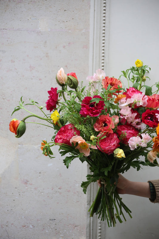 a. Bouquet Saint Valentin Multicolore – Création Daphnée Fleuriste